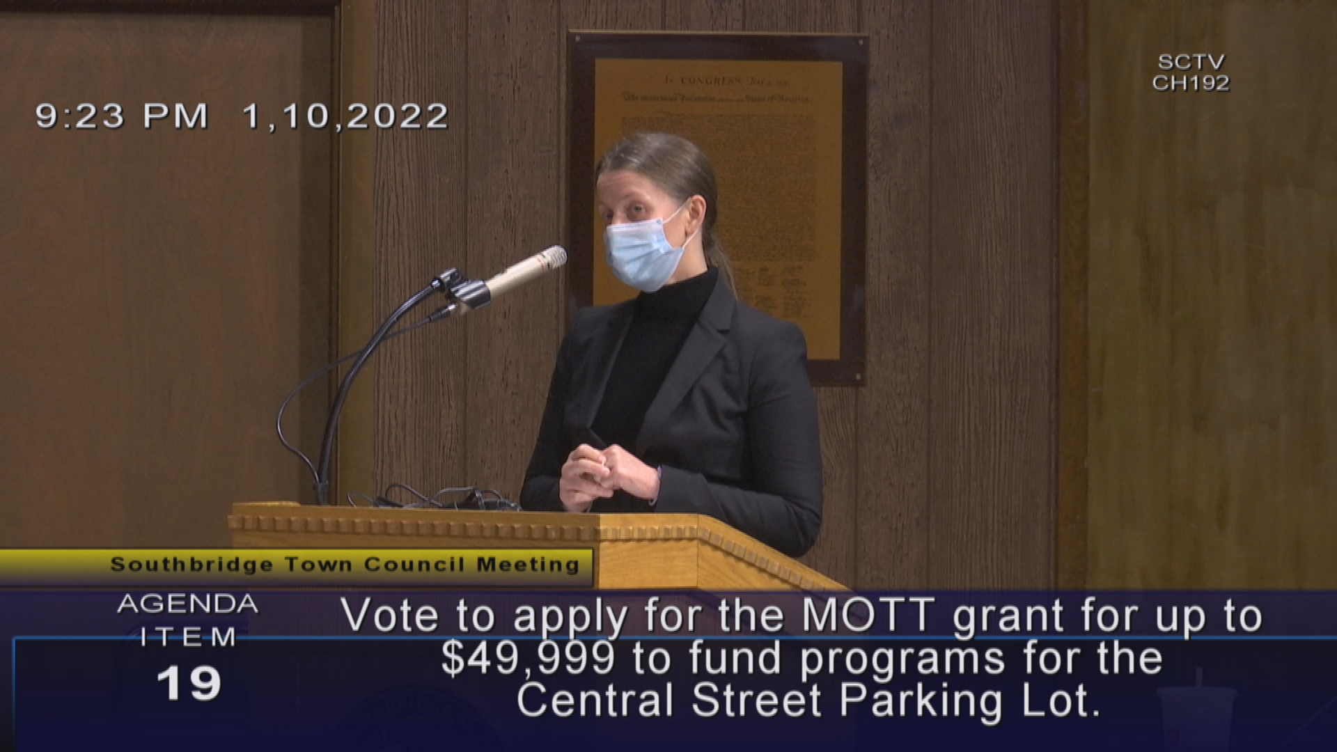Thumbnail image for Town Council Meeting - 1/10/2022