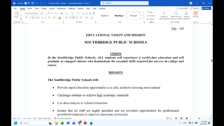 Thumbnail image for  Southbridge School Committee Policy Subcommittee - 5/13/2026