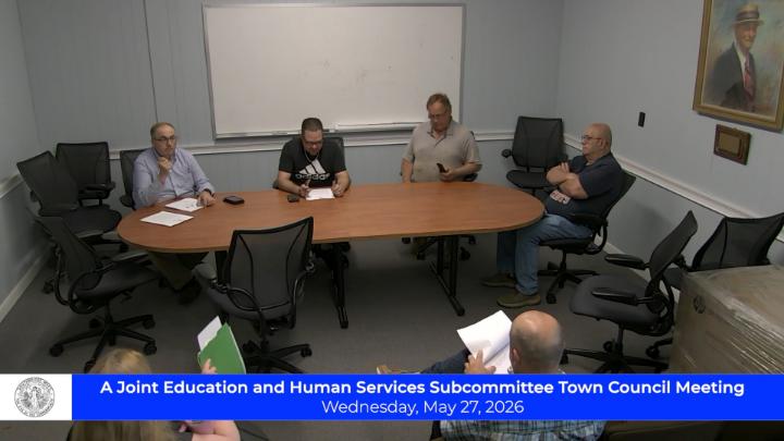 Thumbnail image for A Joint Education and Human Services Subcommittee/Town Council Meeting:  5-27-2026