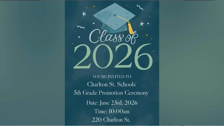 Thumbnail image for Charlton Street School 2026 - 5th Grade Promotion Ceremony