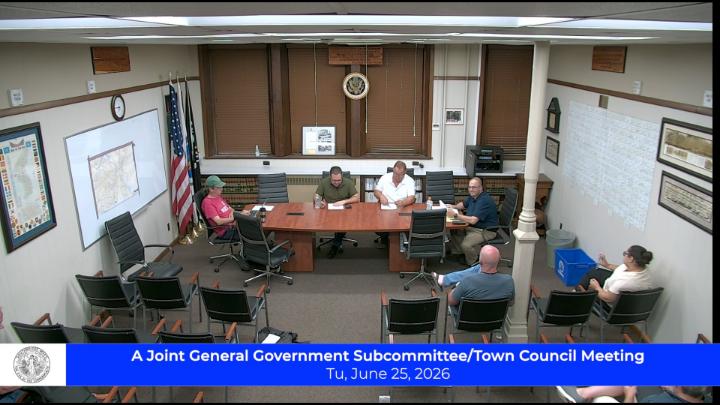 Thumbnail image for A Joint General Government Subcommittee Town Council Meeting 7-14-26