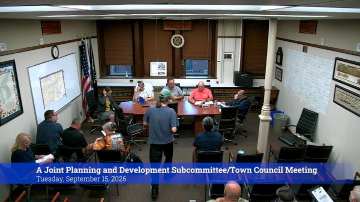 Thumbnail image for A Joint Planning and Development Subcommittee-Town Council Meeting 9-15-26