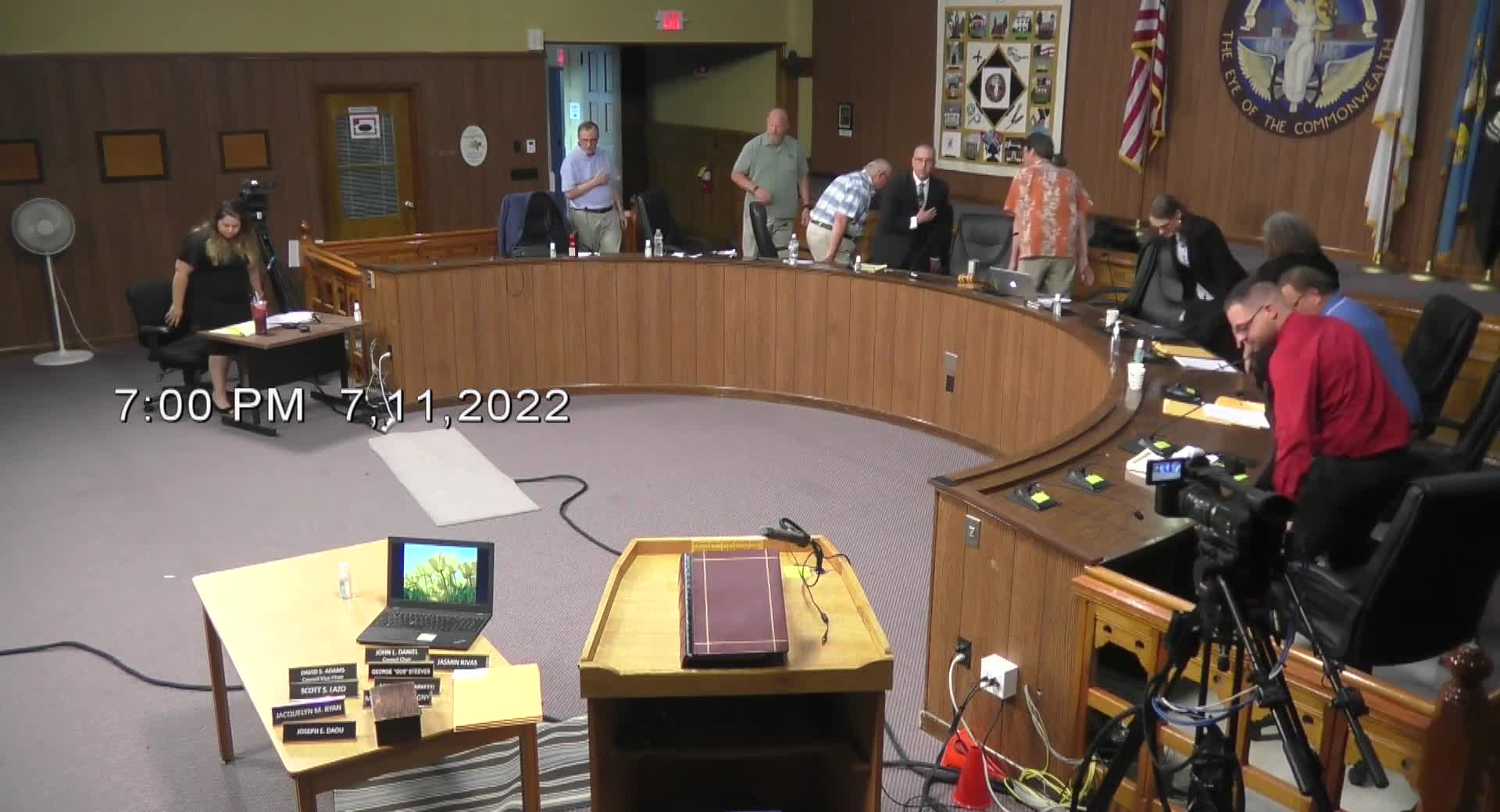 Thumbnail image for Town Council Reorg. & Regular Meeting - 7/11/2022
