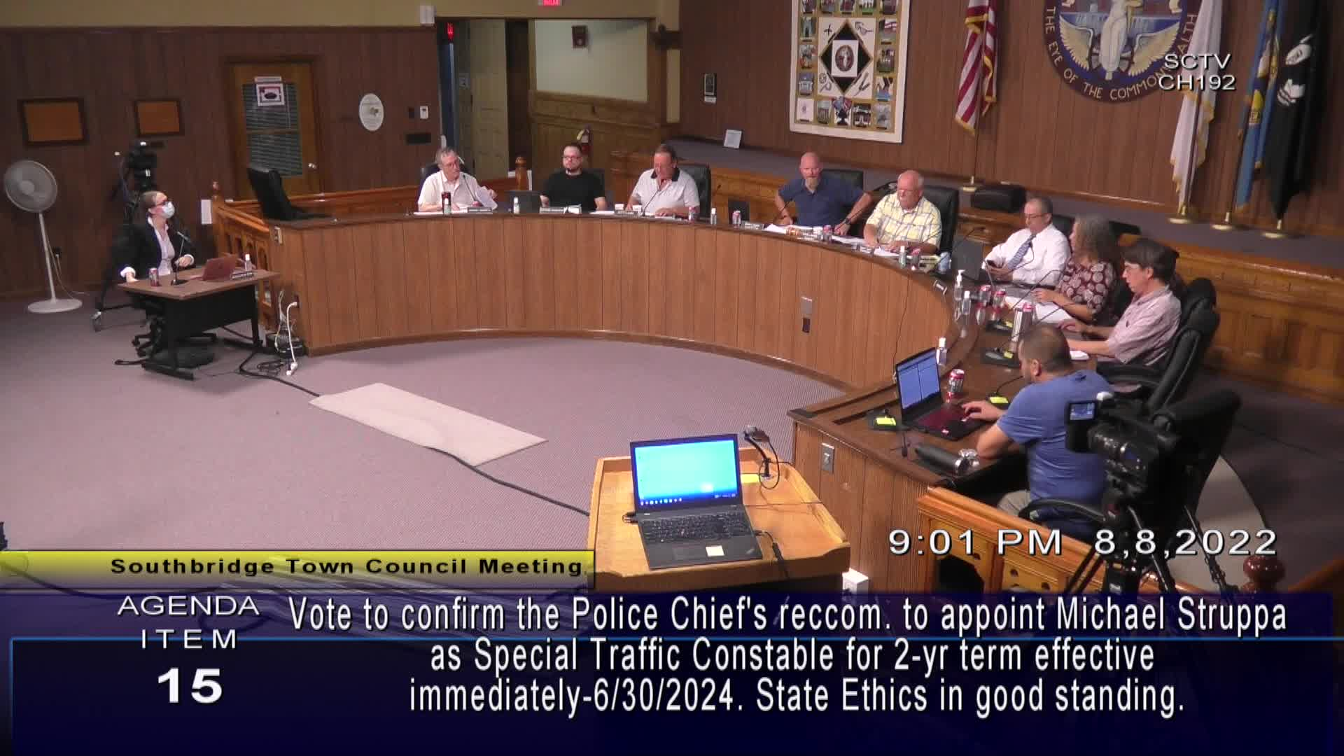Thumbnail image for Town Council Meeting - 8/8/2022. Pt. 2