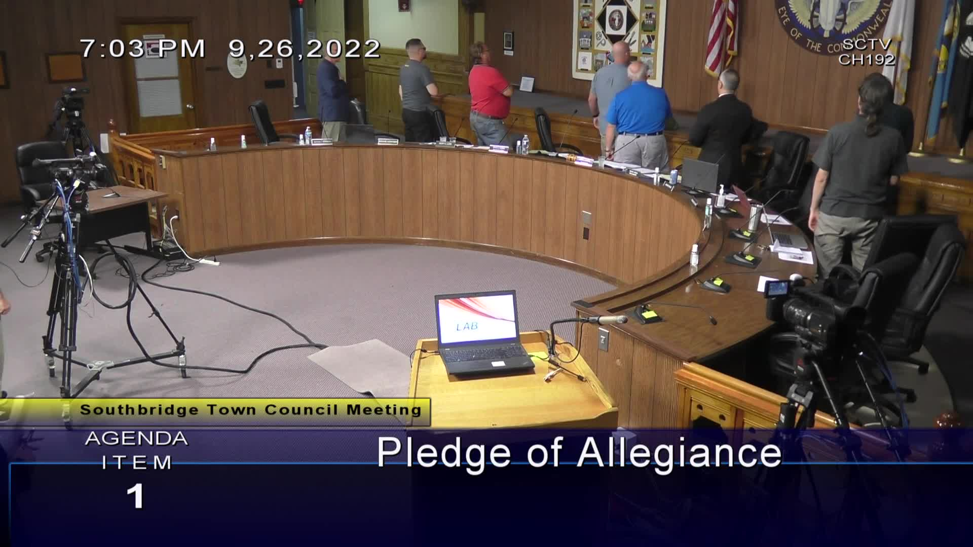 Thumbnail image for Town Council Meeting - 9/26/2022