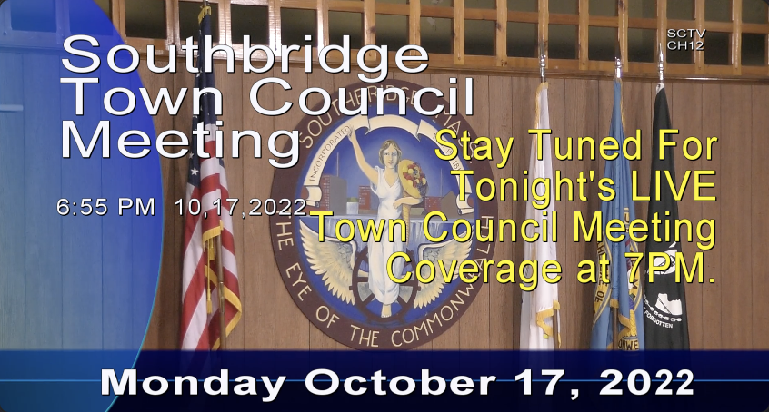 Thumbnail image for Southbridge Town Council - October 17, 2022