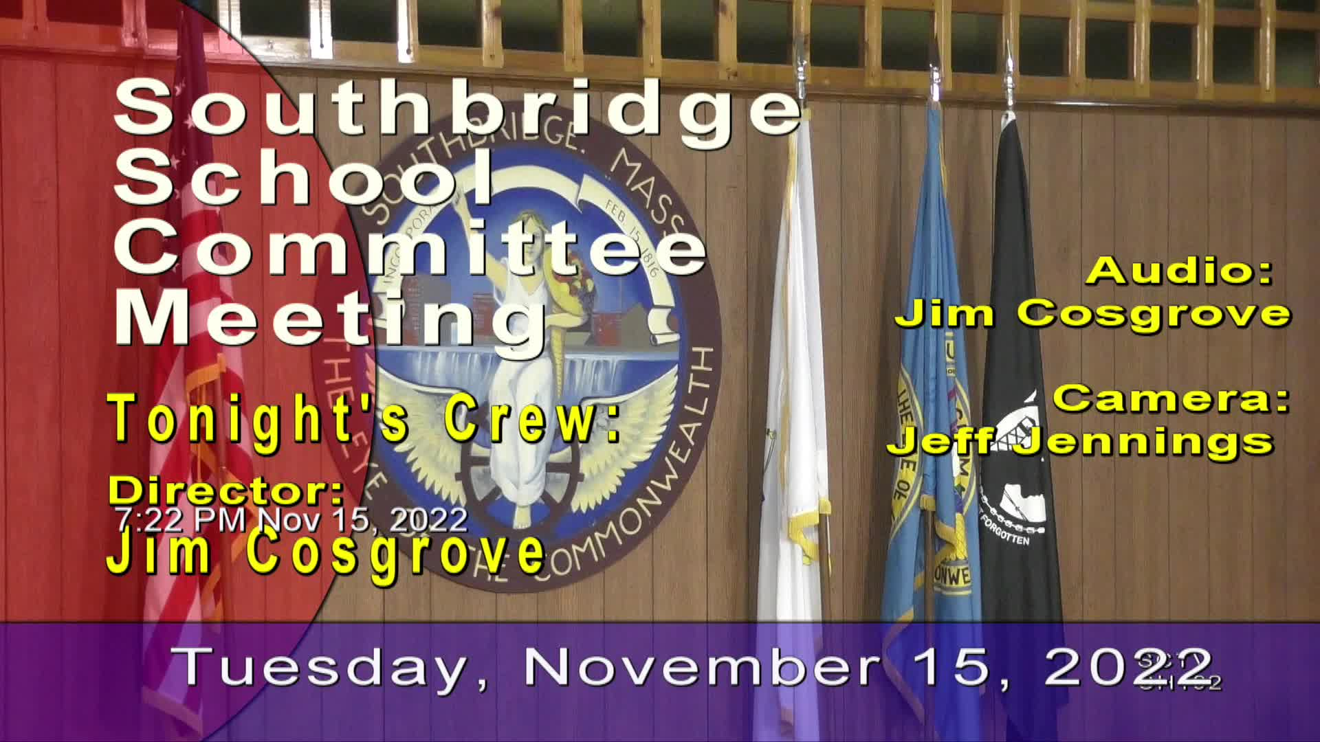 Thumbnail image for School Committee - 11/15/2022