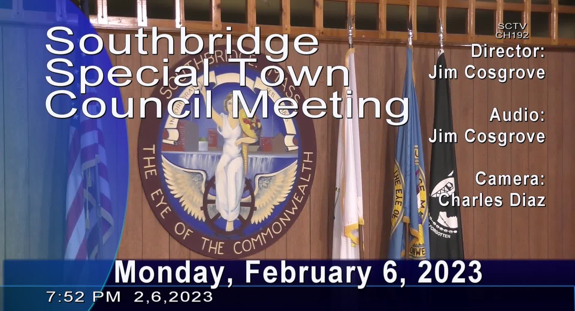 Thumbnail image for Special Town Council Meeting 2-6-2023